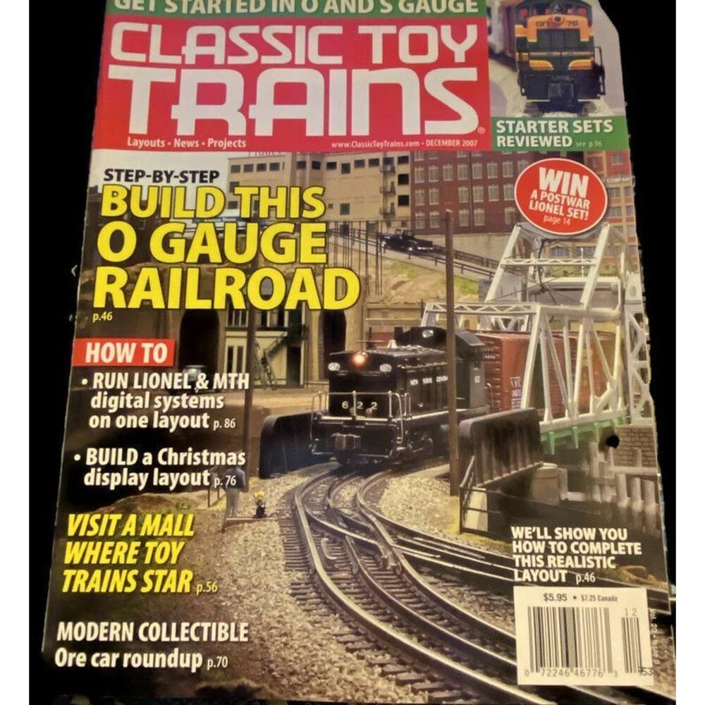 Classic Toy Trains December 2007 Step By Step Build This O Gauge Railroad